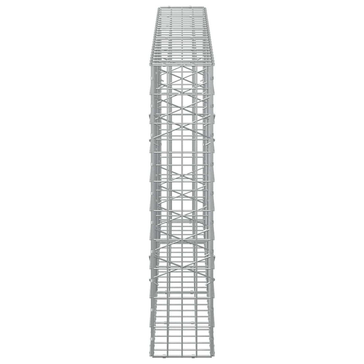 Γκαμπιόν με σύρμα 3,5 mm και πλέγμα 5x10 cm 250x20x100 εκ - Pakobazaar