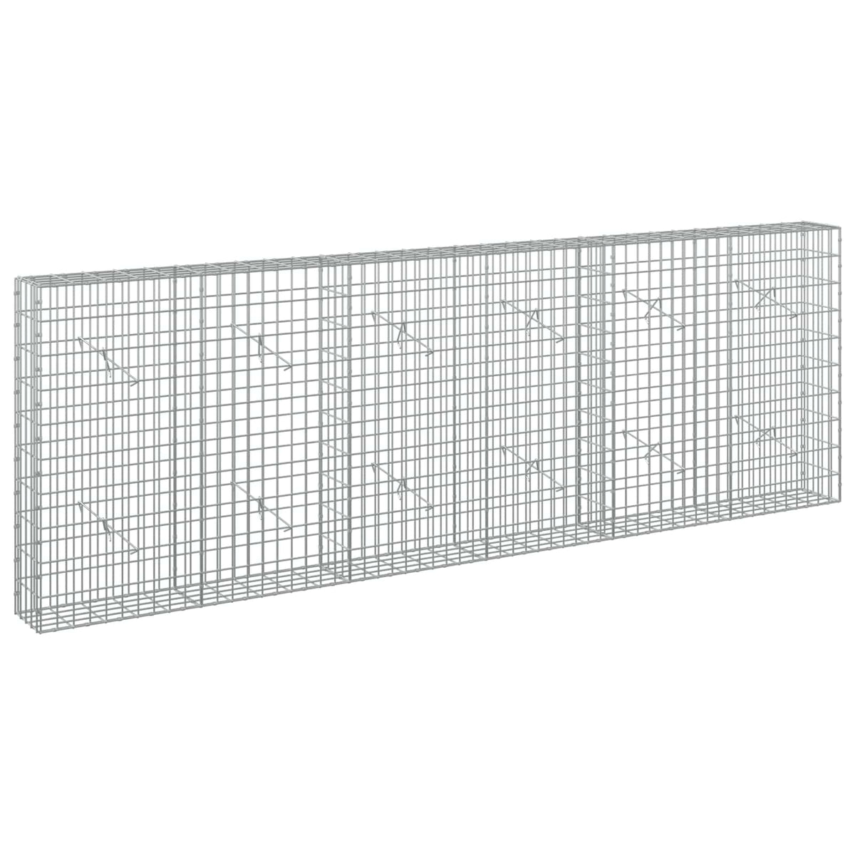 Γκαμπιόν με σύρμα 3,5 mm και πλέγμα 5x10 cm 300x20x100 εκ - Pakobazaar