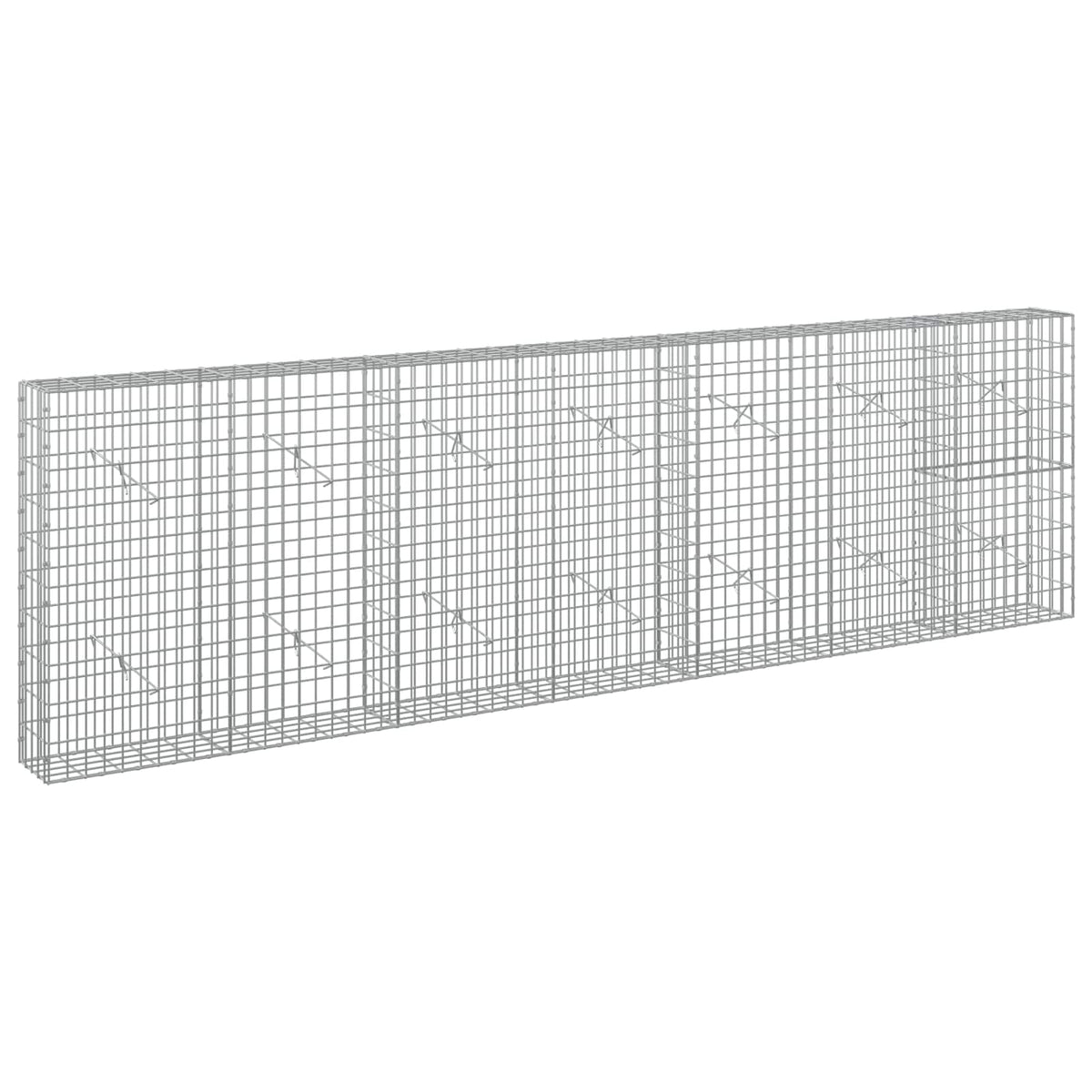 Γκαμπιόν με σύρμα 3,5 mm και πλέγμα 5x10 cm 350x20x100 εκ - Pakobazaar