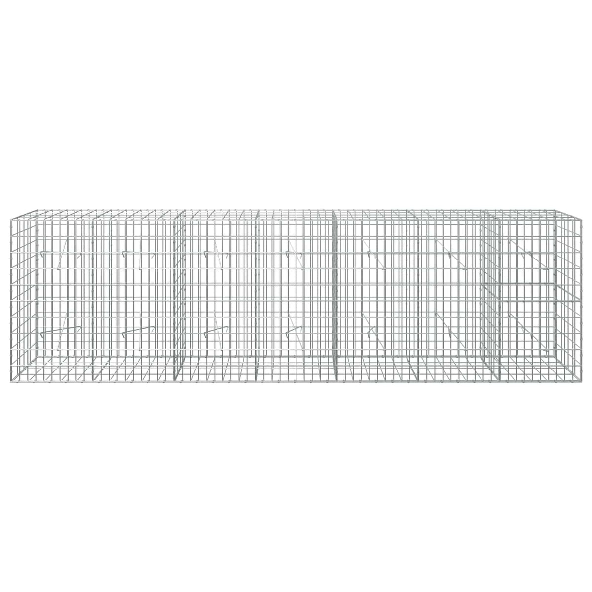 Γκαμπιόν με σύρμα 3,5 mm και πλέγμα 5x10 cm 350x20x100 εκ - Pakobazaar