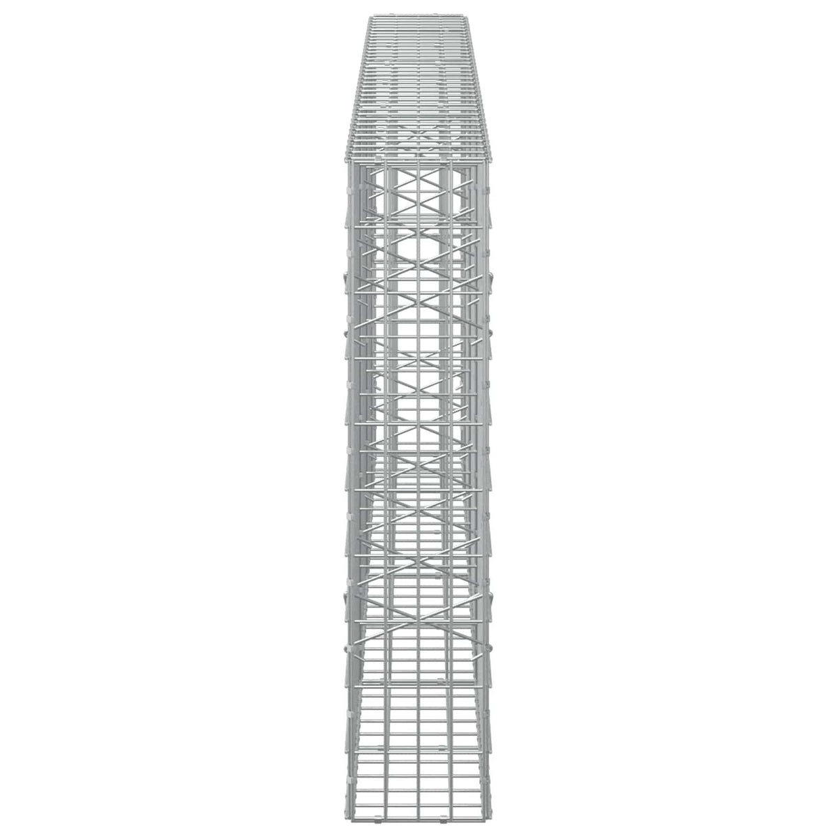 Γκαμπιόν με σύρμα 3,5 mm και πλέγμα 5x10 cm 350x20x100 εκ - Pakobazaar
