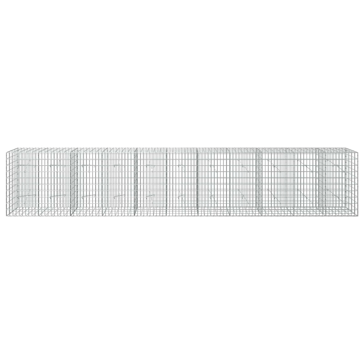 Γκαμπιόν με σύρμα 3,5 mm και πλέγμα 5x10 cm 550x20x100 εκ. - Pakobazaar