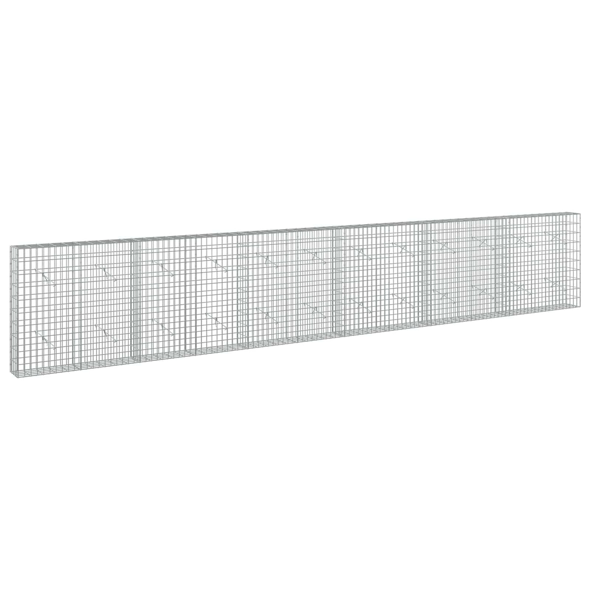 Γκαμπιόν με σύρμα 3,5 mm και πλέγμα 5x10 cm 600x20x100 εκ - Pakobazaar