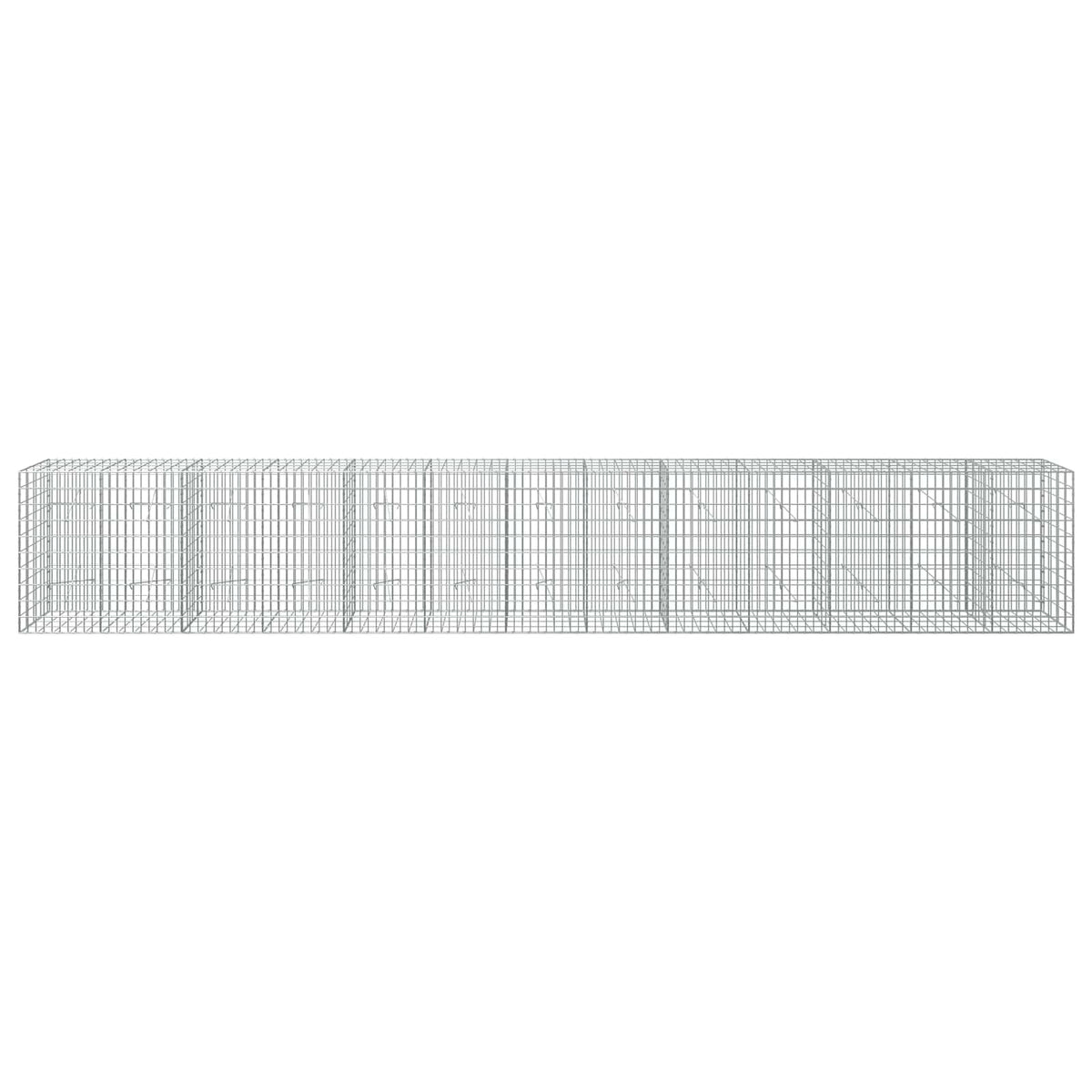 Γκαμπιόν με σύρμα 3,5 mm και πλέγμα 5x10 cm 650x20x100 εκ