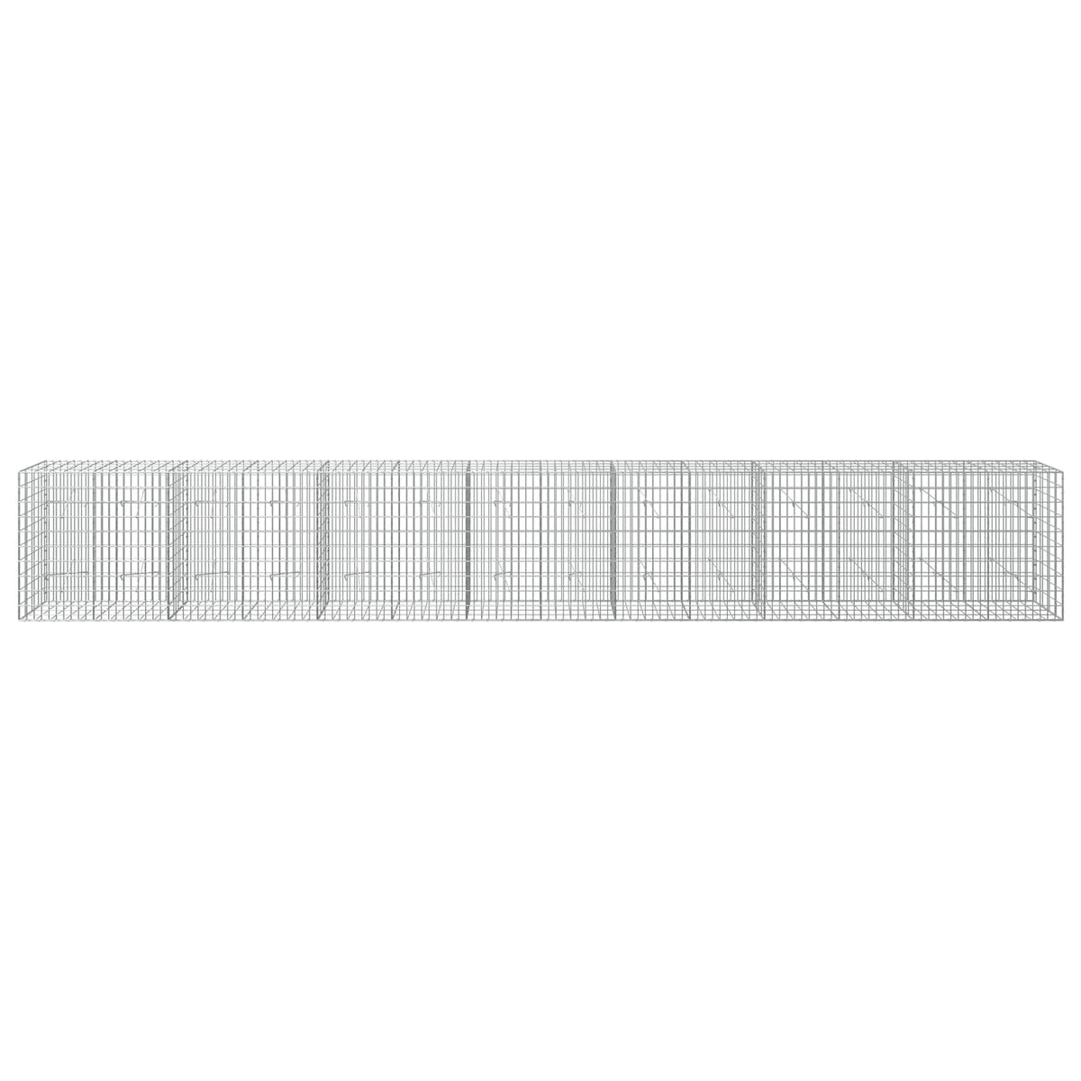 Γκαμπιόν με σύρμα 3,5 mm και πλέγμα 5x10 cm 700x20x100 εκ