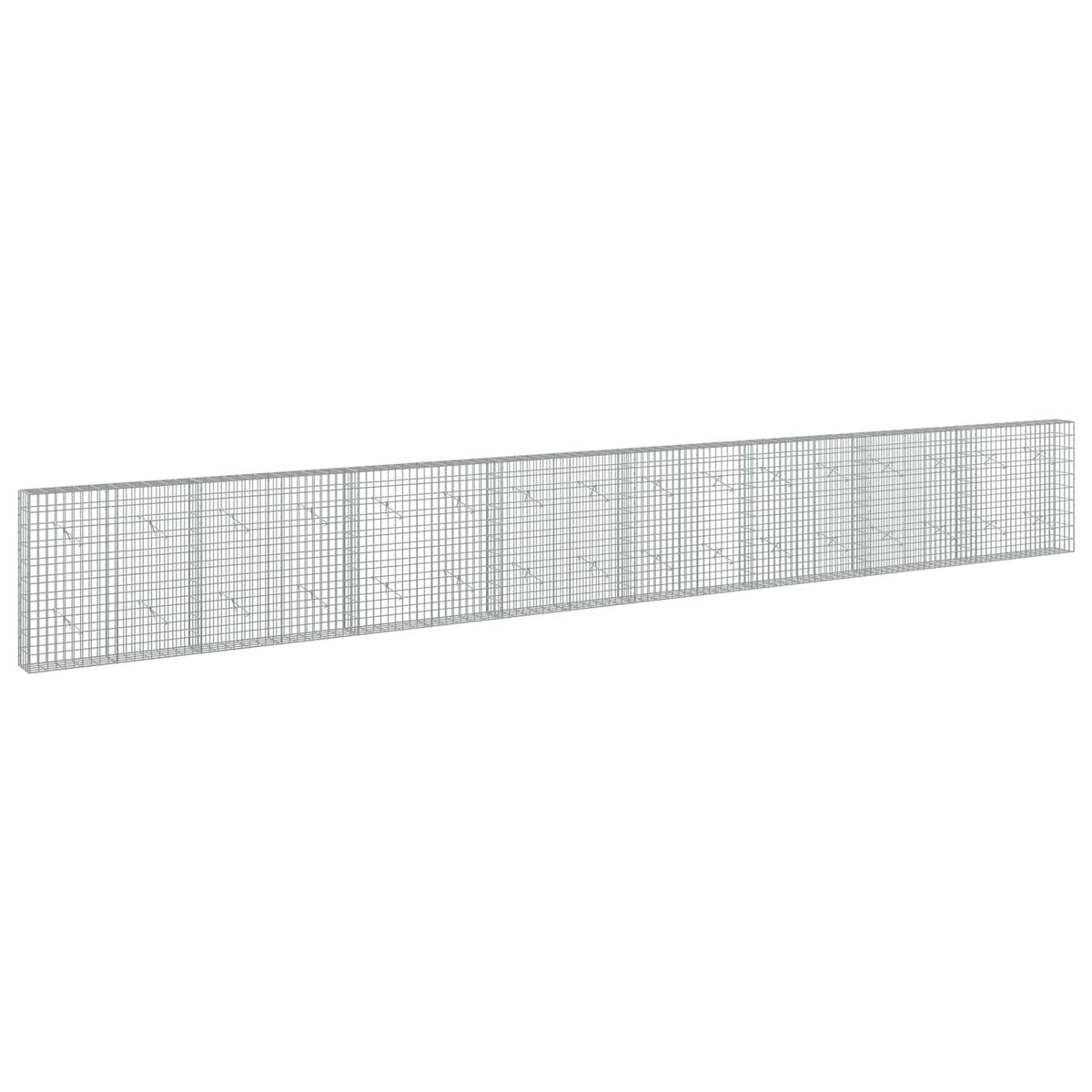 Γκαμπιόν με σύρμα 3,5 mm και πλέγμα 5x10 cm 800x20x100 εκ - Pakobazaar