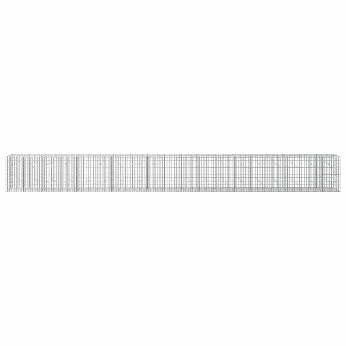 Γκαμπιόν με σύρμα 3,5 mm και πλέγμα 5x10 cm 950x20x100 εκ. - Pakobazaar