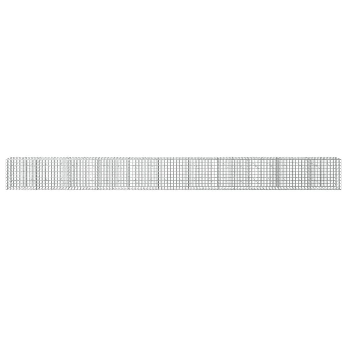 Γκαμπιόν με σύρμα 3,5 mm και πλέγμα 5x10 cm 1100x20x100 εκ - Pakobazaar