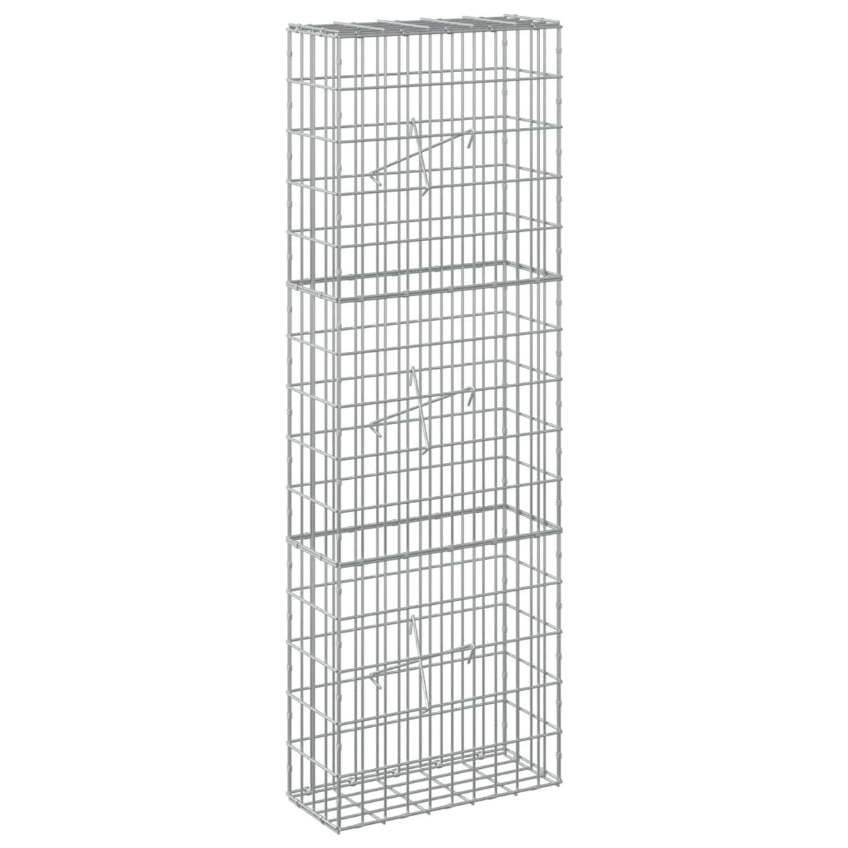 Γκαμπιόν με σύρμα 3,5 mm και πλέγμα 5x10 cm 50x20x150 εκ. - Pakobazaar
