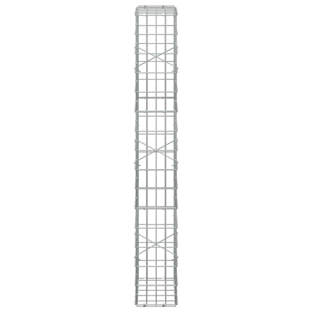 Γκαμπιόν με σύρμα 3,5 mm και πλέγμα 5x10 cm 50x20x150 εκ. - Pakobazaar