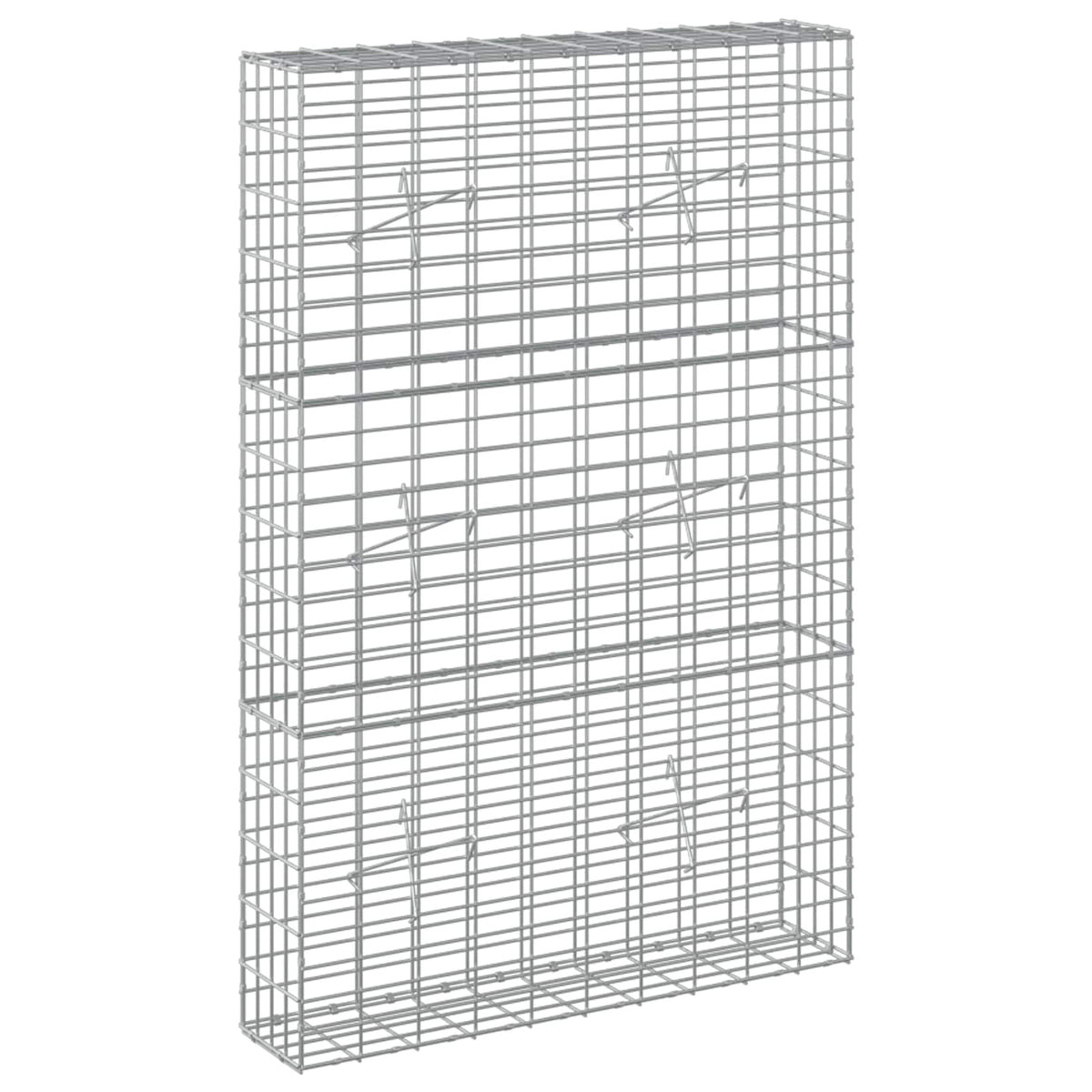 Γκαμπιόν με σύρμα 3,5 mm και πλέγμα 5x10 cm 100x20x150 εκ - Pakobazaar