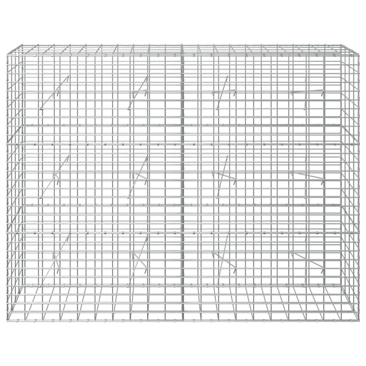 Γκαμπιόν με σύρμα 3,5 mm και πλέγμα 5x10 cm 200x20x150 εκ - Pakobazaar