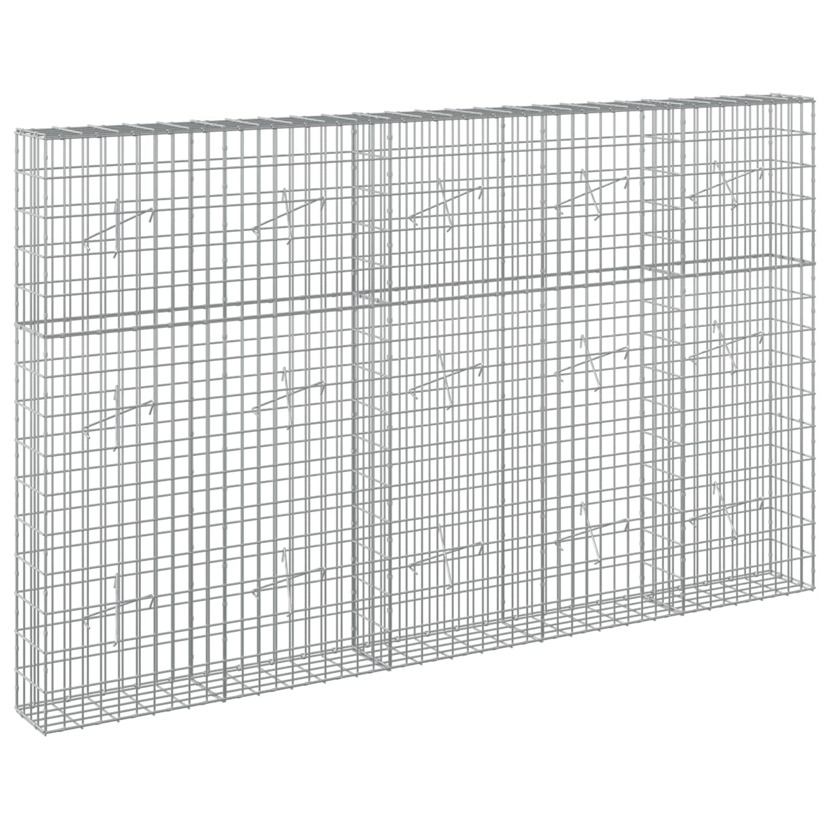 Γκαμπιόν με σύρμα 3,5 mm και πλέγμα 5x10 cm 250x20x150 εκ. - Pakobazaar