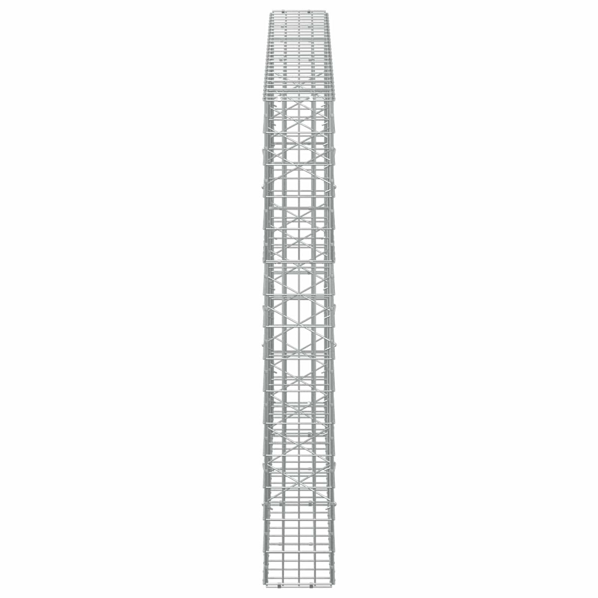 Γκαμπιόν με σύρμα 3,5 mm και πλέγμα 5x10 cm 250x20x150 εκ. - Pakobazaar