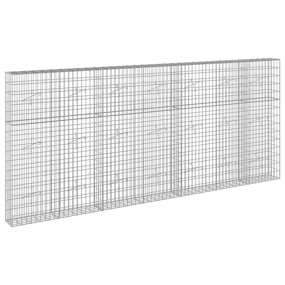 Γκαμπιόν με σύρμα 3,5 mm και πλέγμα 5x10 cm 350x20x150 εκ