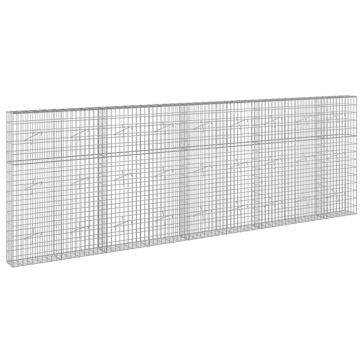 Γκαμπιόν με σύρμα 3,5 mm και πλέγμα 5x10 cm 450x20x150 εκ - Pakobazaar