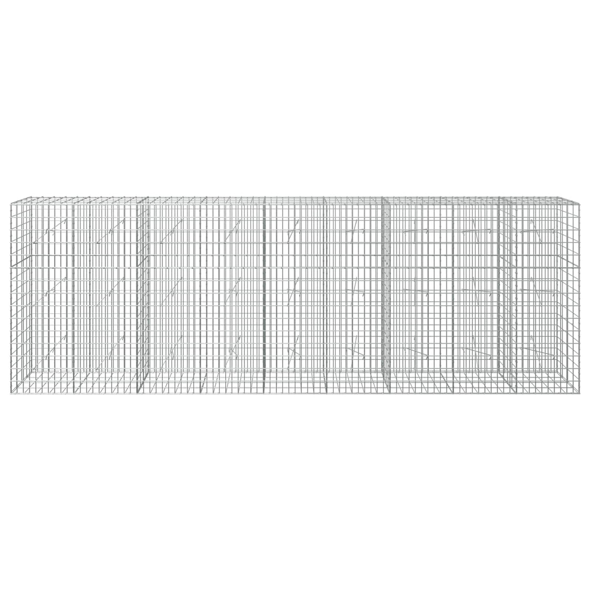 Γκαμπιόν με σύρμα 3,5 mm και πλέγμα 5x10 cm 450x20x150 εκ - Pakobazaar