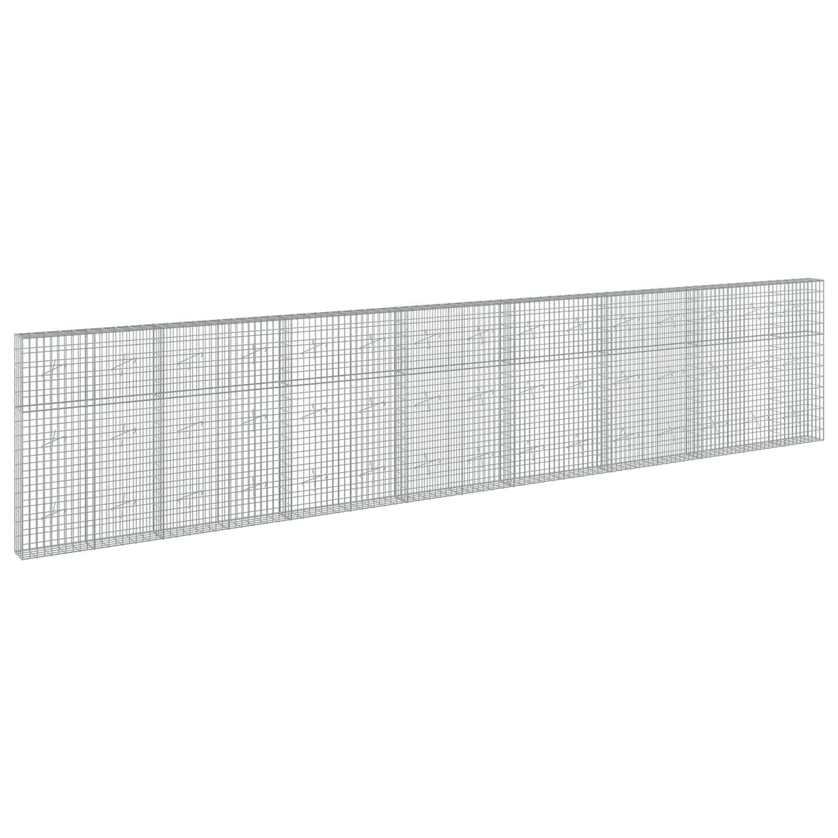 Γκαμπιόν με σύρμα 3,5 mm και πλέγμα 5x10 cm 750x20x150 εκ - Pakobazaar