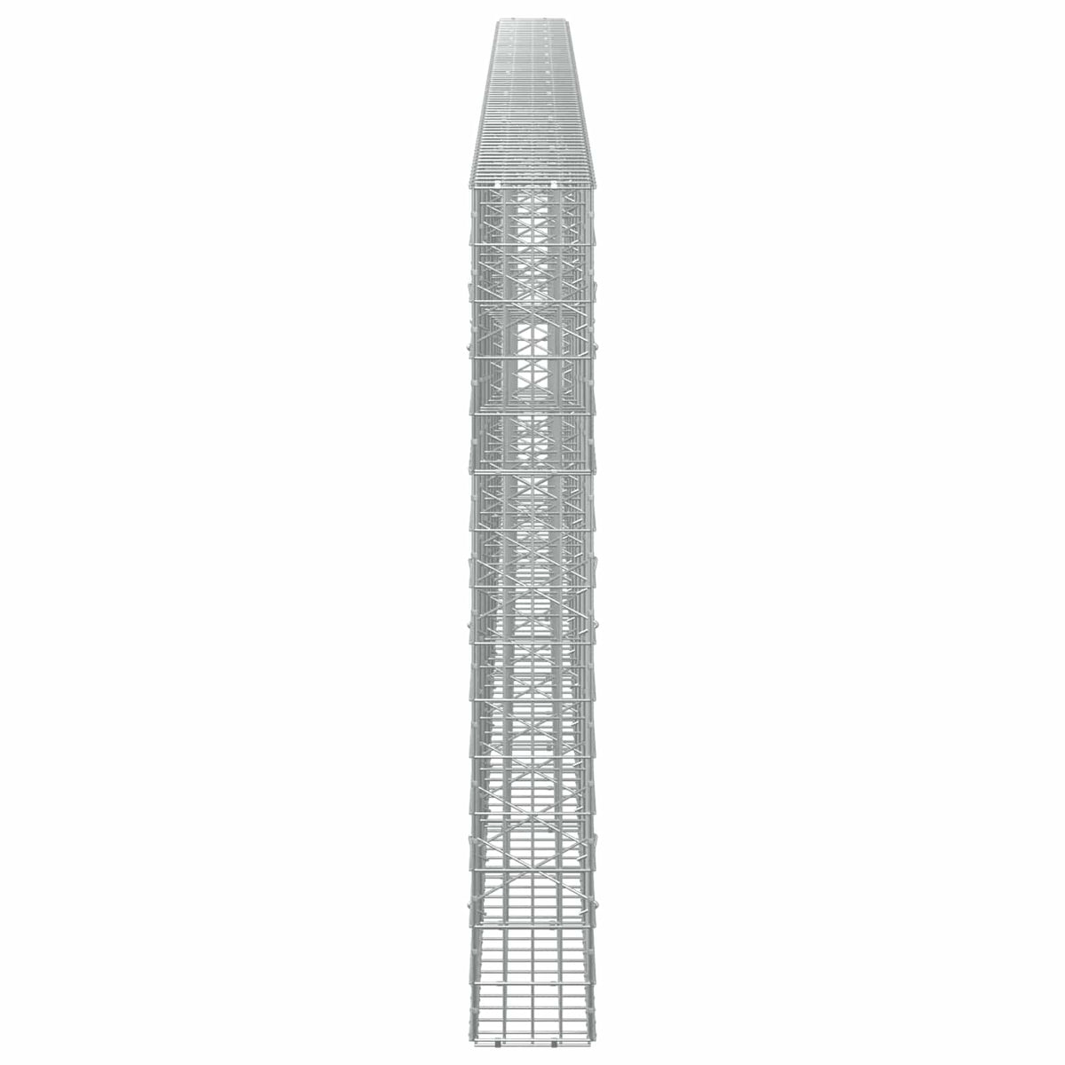 Γκαμπιόν με σύρμα 3,5 mm και πλέγμα 5x10 cm 750x20x150 εκ - Pakobazaar