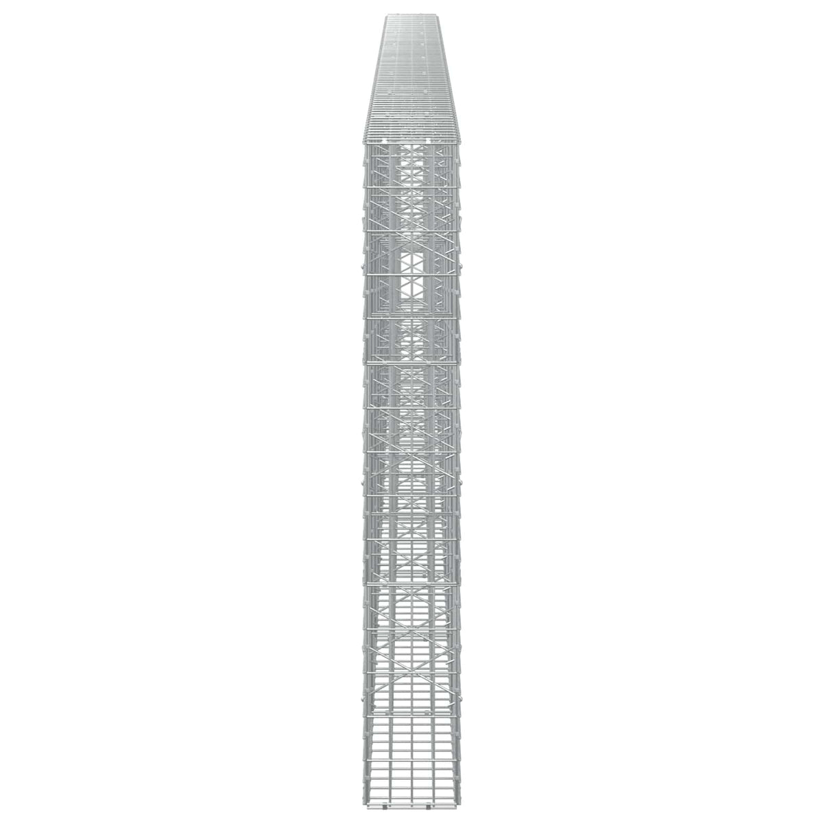 Γκαμπιόν με σύρμα 3,5 mm και πλέγμα 5x10 cm 800x20x150 εκ - Pakobazaar