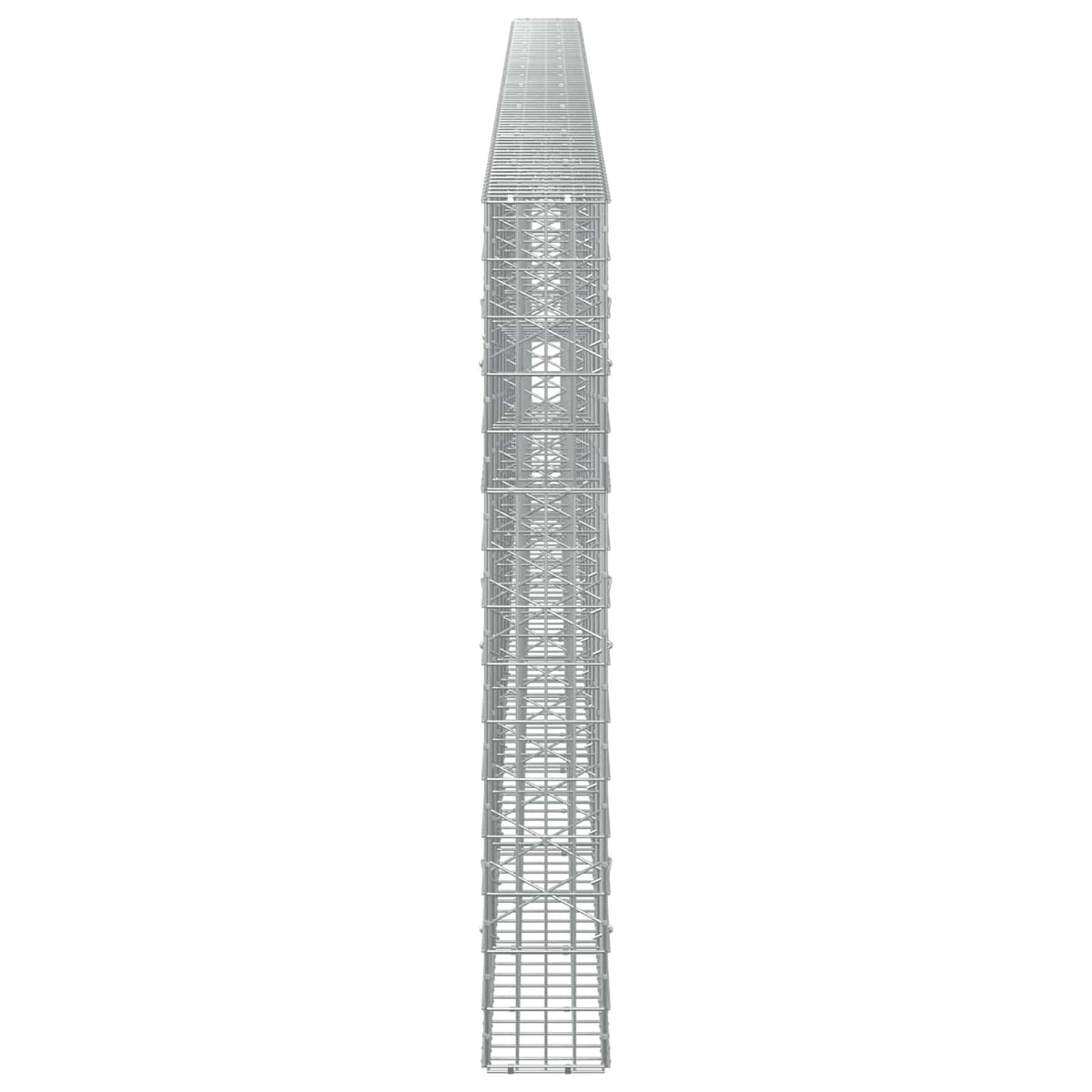 Γκαμπιόν με σύρμα 3,5 mm και πλέγμα 5x10 cm 850x20x150 εκ - Pakobazaar