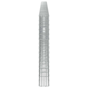 Γκαμπιόν με σύρμα 3,5 mm και πλέγμα 5x10 cm 850x20x150 εκ - Pakobazaar