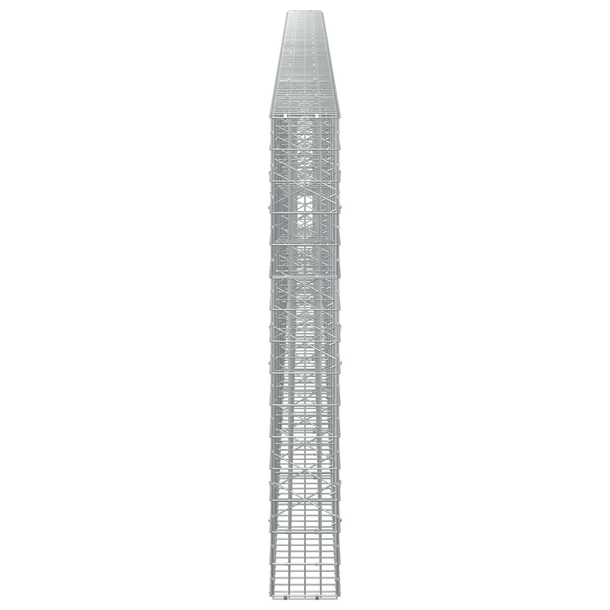 Γκαμπιόν με σύρμα 3,5 mm και πλέγμα 5x10 cm 950x20x150 εκ - Pakobazaar