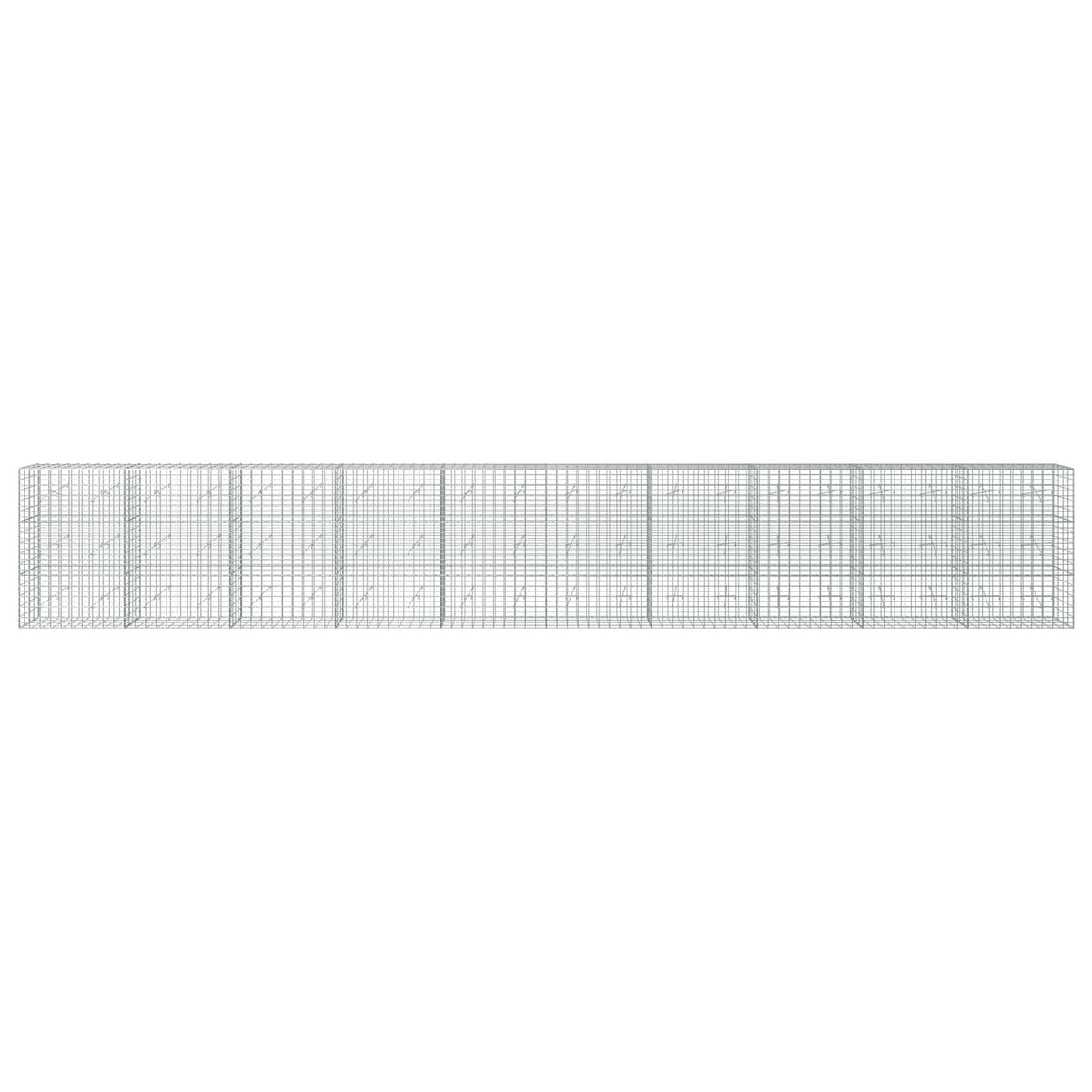 Γκαμπιόν με σύρμα 3,5 mm και πλέγμα 5x10 cm 1000x20x150 εκ