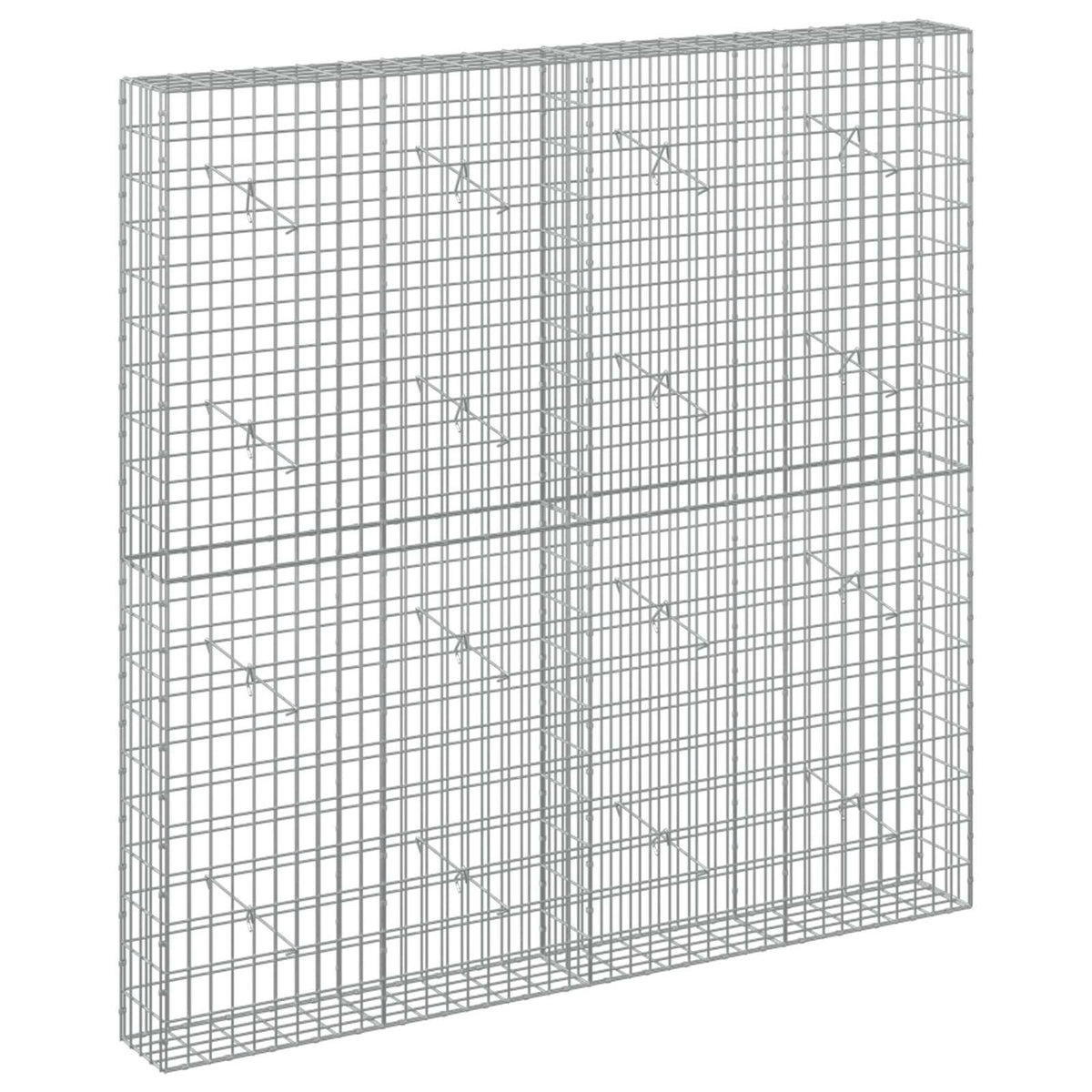 Γκαμπιόν με σύρμα 3,5 mm και πλέγμα 5x10 cm 200x20x200 εκ - Pakobazaar