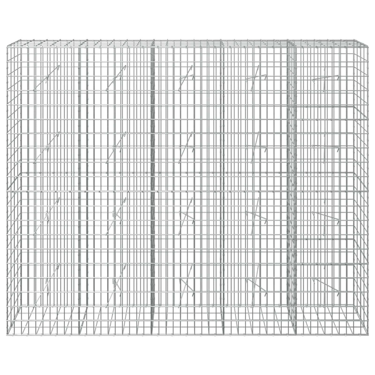 Γκαμπιόν με σύρμα 3,5 mm και πλέγμα 5x10 cm 250x20x200 εκ.