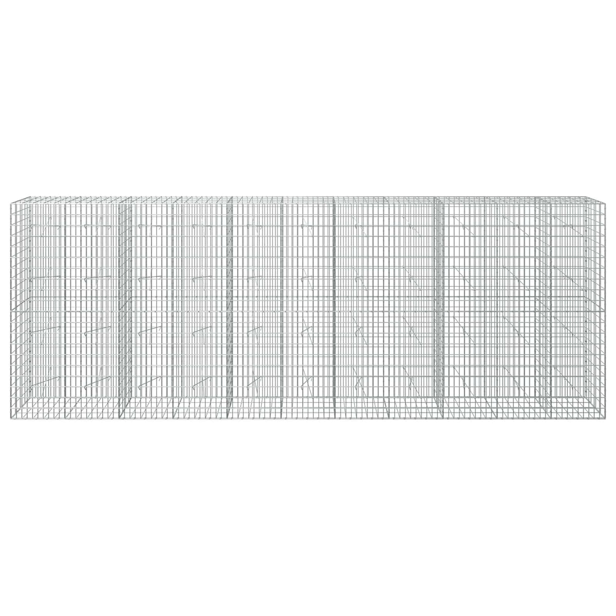 Γκαμπιόν με σύρμα 3,5 mm και πλέγμα 5x10 cm 550x20x200 εκ - Pakobazaar
