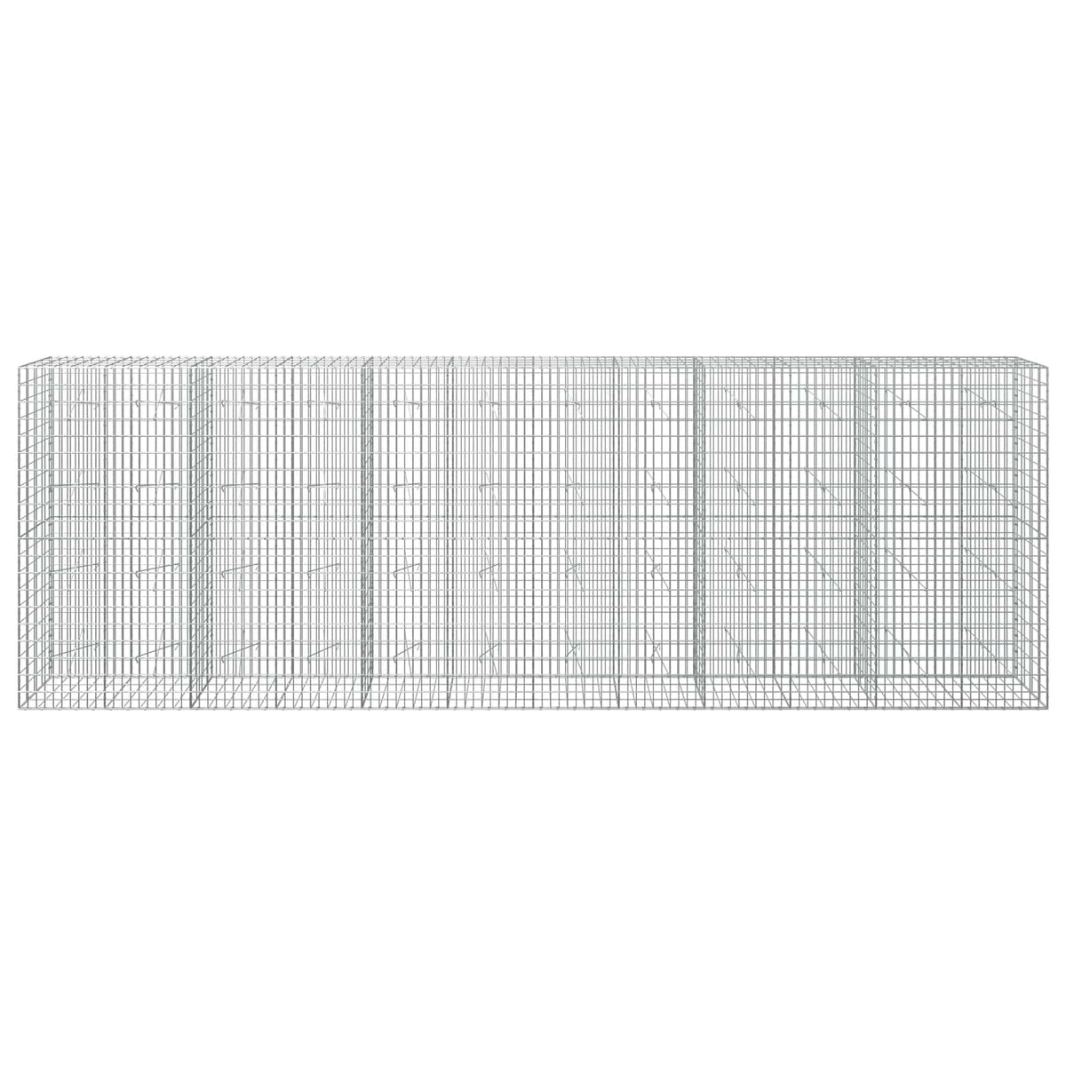 Γκαμπιόν με σύρμα 3,5 mm και πλέγμα 5x10 cm 600x20x200 εκ - Pakobazaar