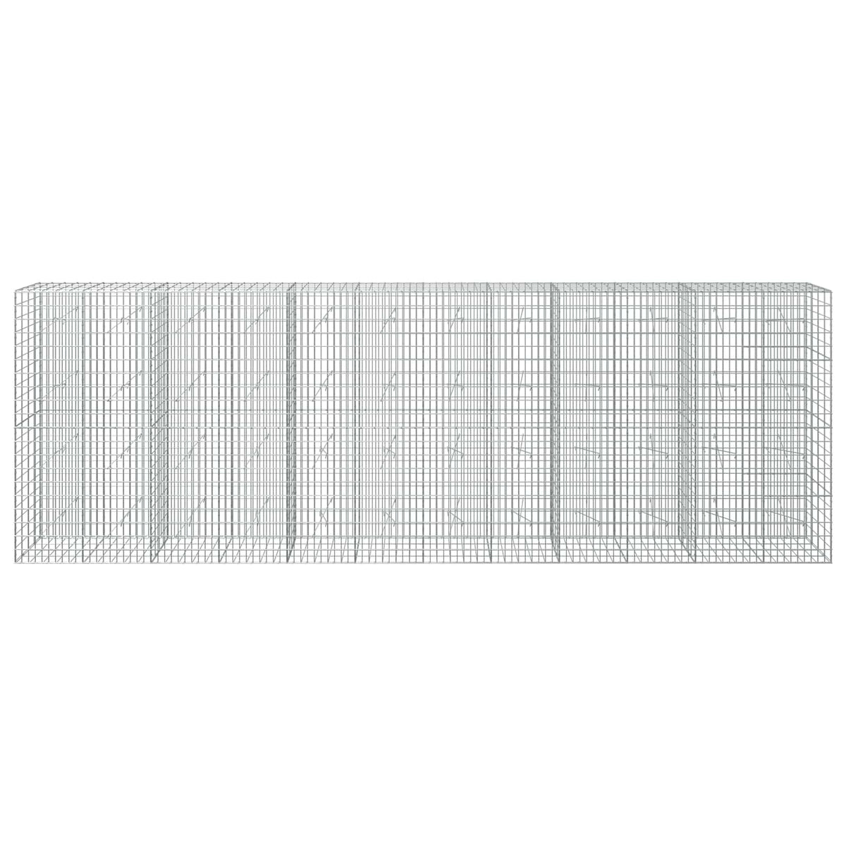 Γκαμπιόν με σύρμα 3,5 mm και πλέγμα 5x10 cm 700x20x200 εκ - Pakobazaar