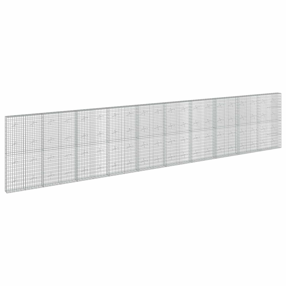 Γκαμπιόν με σύρμα 3,5 mm και πλέγμα 5x10 cm 1000x20x200 εκ. - Pakobazaar