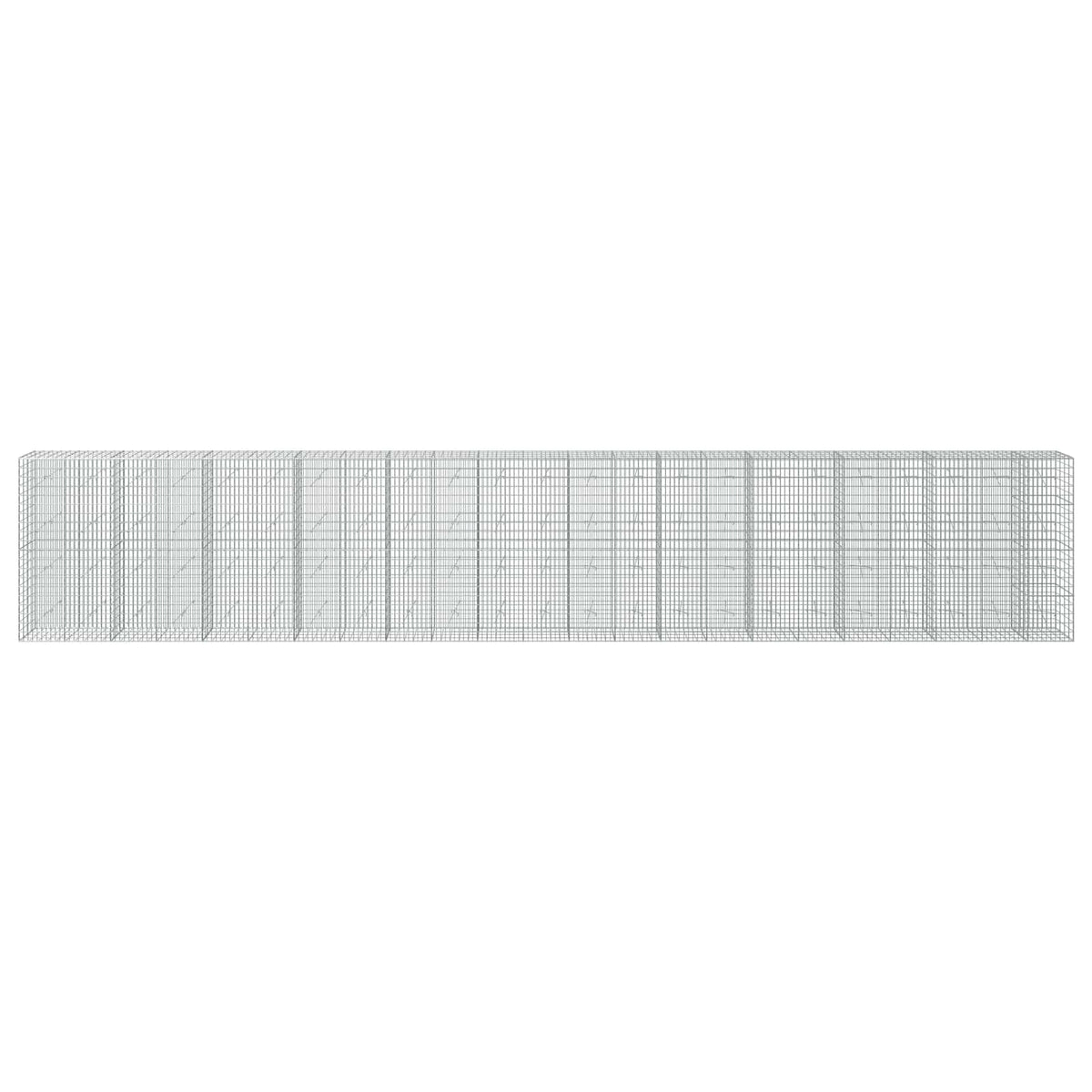 Γκαμπιόν με σύρμα 3,5 mm και πλέγμα 5x10 cm 1150x20x200 εκ - Pakobazaar