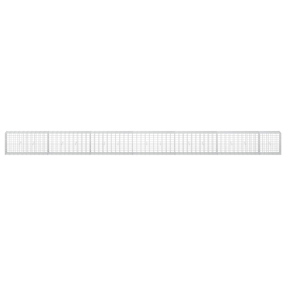 Γκαμπιόν με σύρμα 3,5 mm και πλέγμα 5x10 cm 650x30x50 εκ. - Pakobazaar