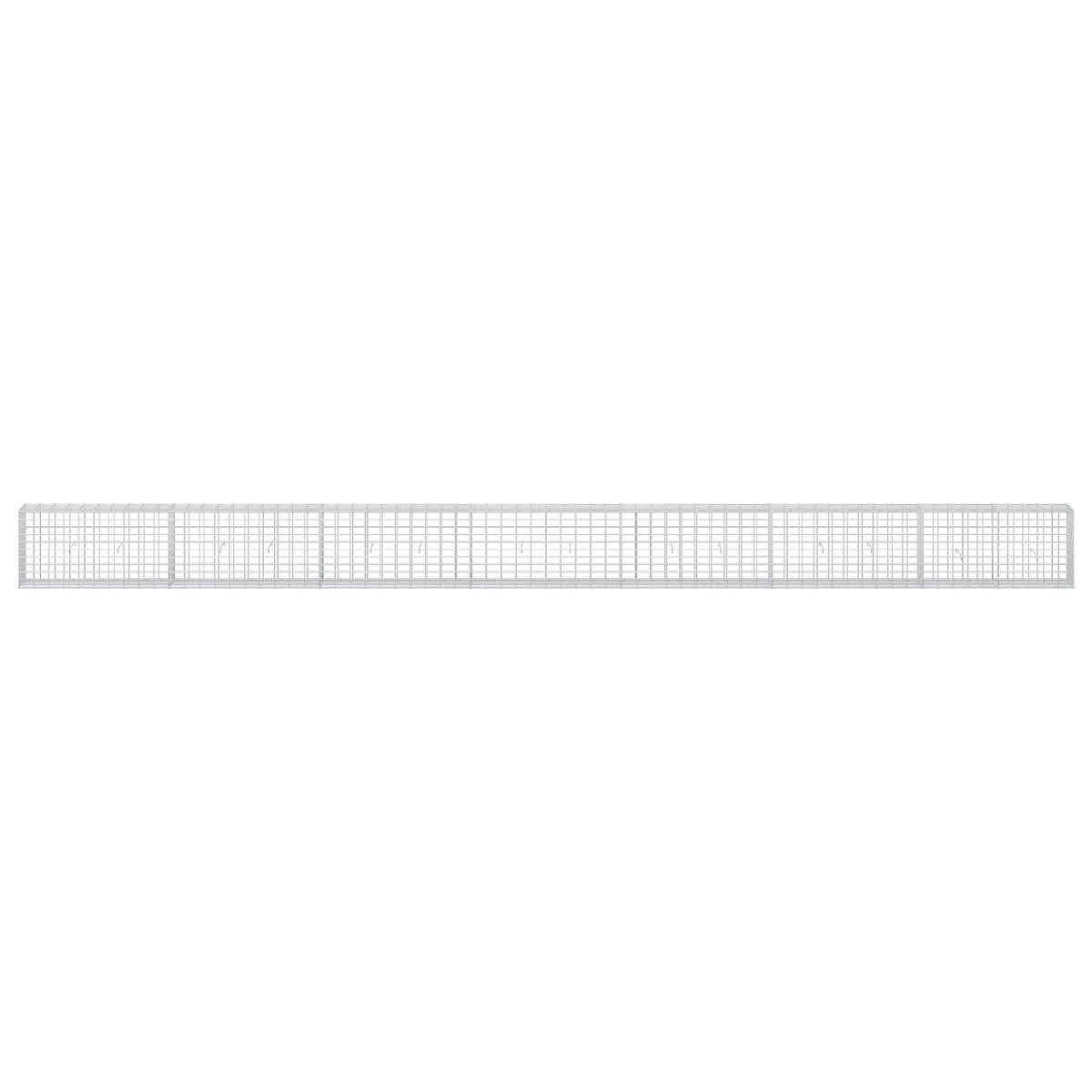 Γκαμπιόν με σύρμα 3,5 mm και πλέγμα 5x10 cm 700x30x50 εκ. - Pakobazaar