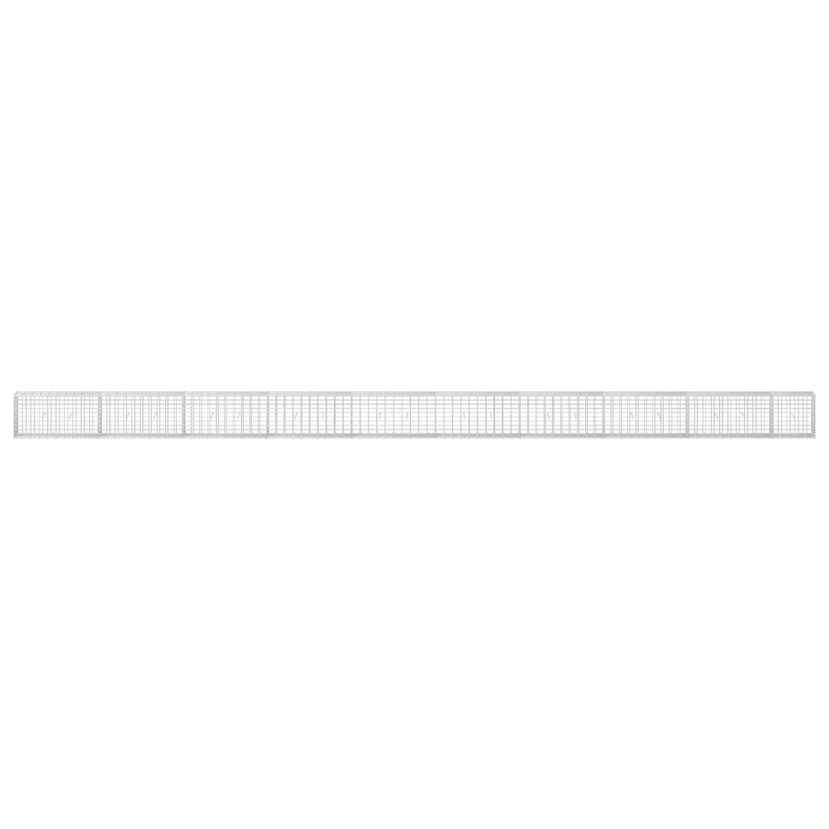Γκαμπιόν με σύρμα 3,5 mm και πλέγμα 5x10 cm 950x30x50 εκ. - Pakobazaar