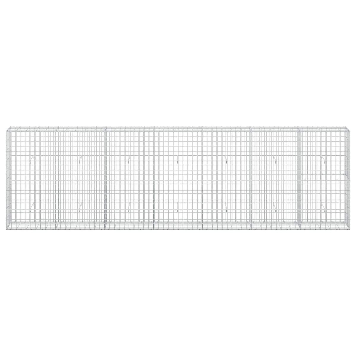 Γκαμπιόν με σύρμα 3,5 mm και πλέγμα 5x10 cm 350x30x100 εκ - Pakobazaar