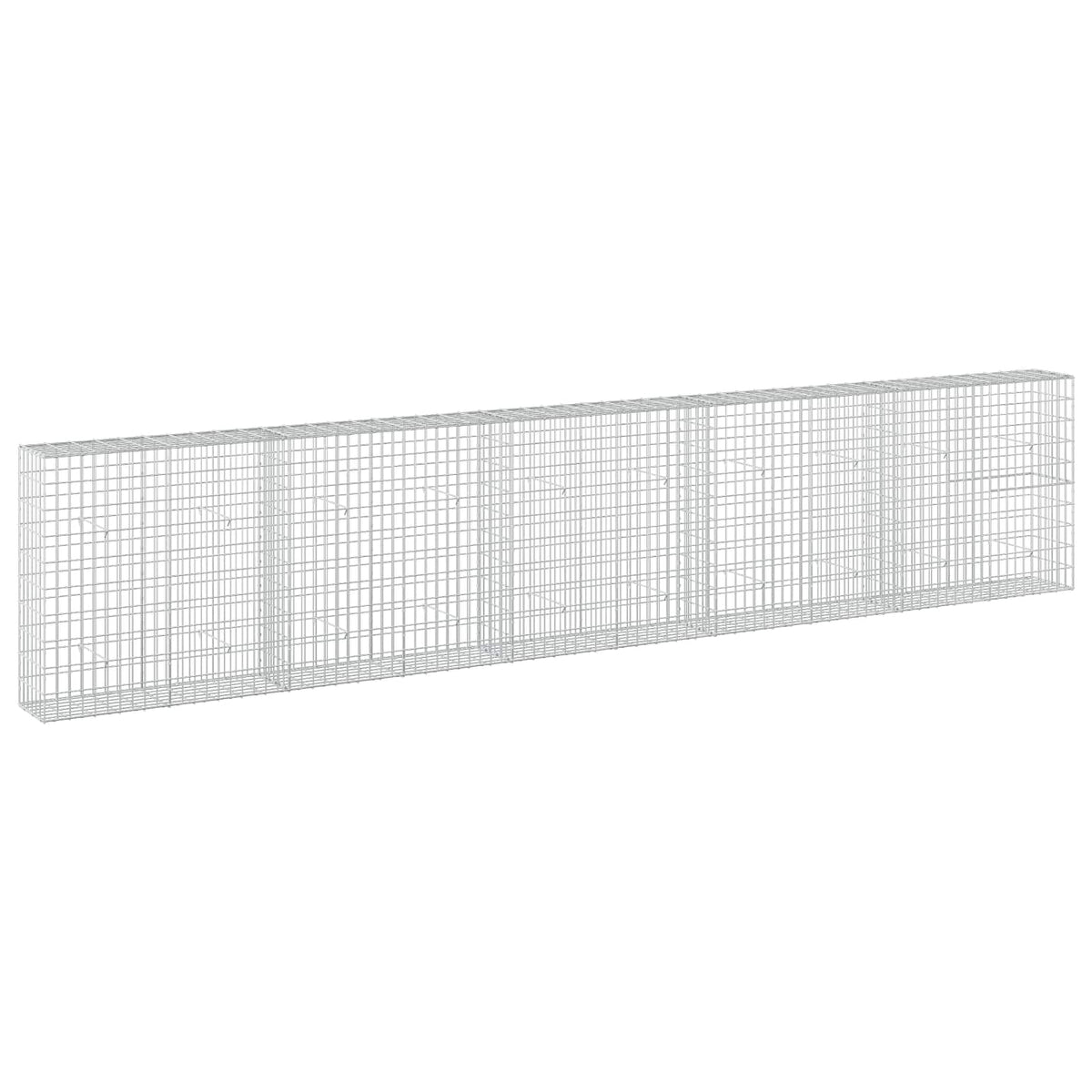 Γκαμπιόν με σύρμα 3,5 mm και πλέγμα 5x10 cm 500x30x100 εκ - Pakobazaar