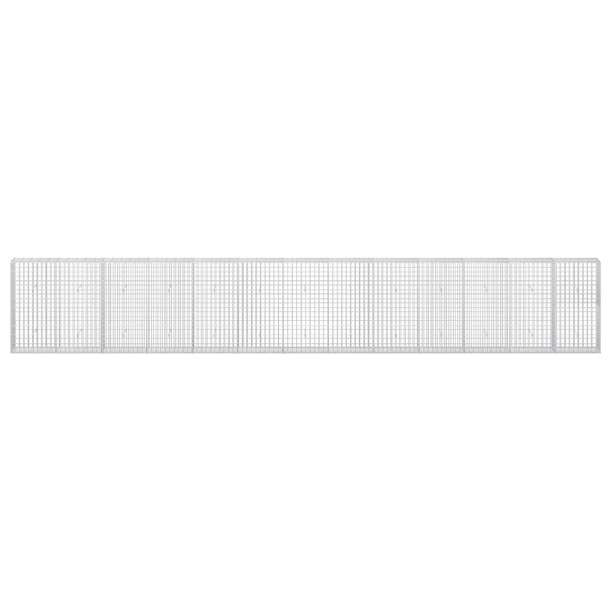 Γκαμπιόν με σύρμα 3,5 mm και πλέγμα 5x10 cm 650x30x100 εκ