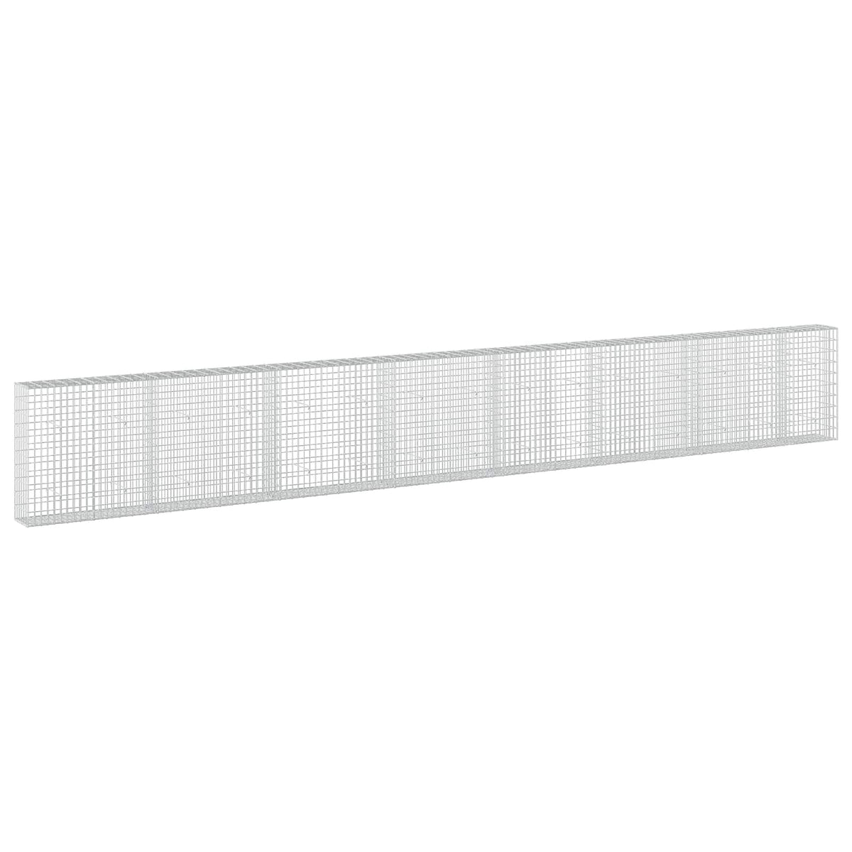 Γκαμπιόν με σύρμα 3,5 mm και πλέγμα 5x10 cm 750x30x100 εκ - Pakobazaar