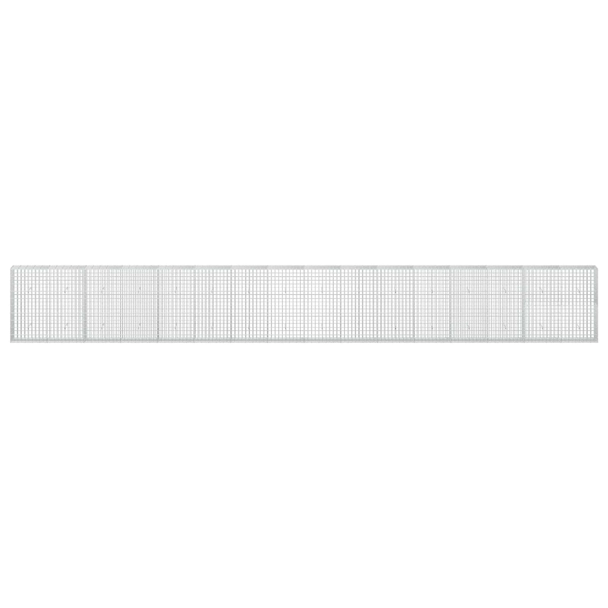 Γκαμπιόν με σύρμα 3,5 mm και πλέγμα 5x10 cm 800x30x100 εκ - Pakobazaar