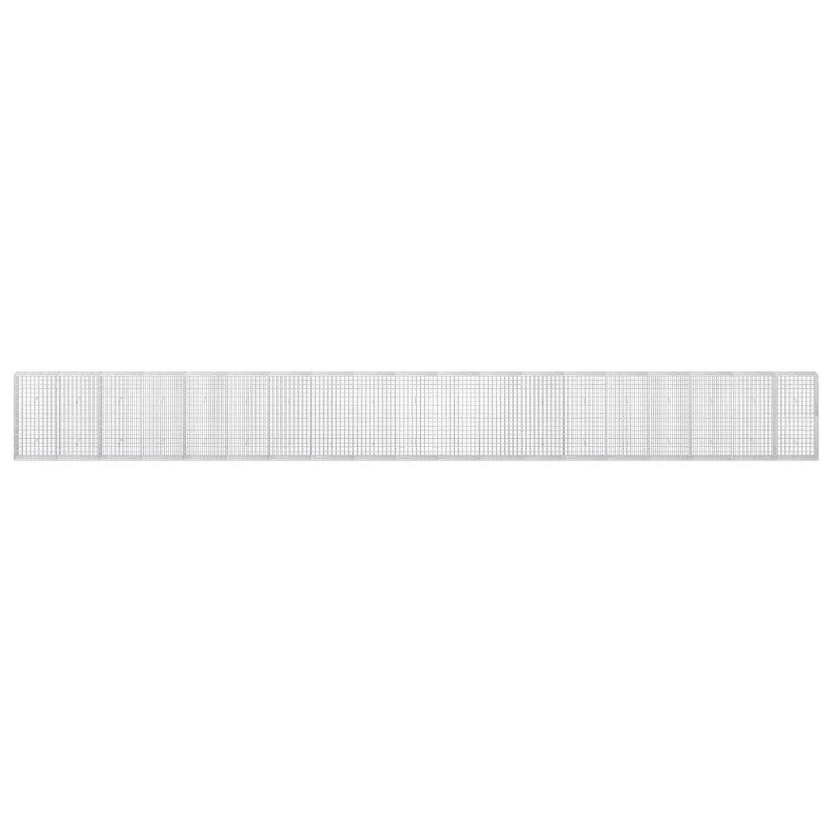 Γκαμπιόν με σύρμα 3,5 mm και πλέγμα 5x10 cm 950x30x100 εκ - Pakobazaar