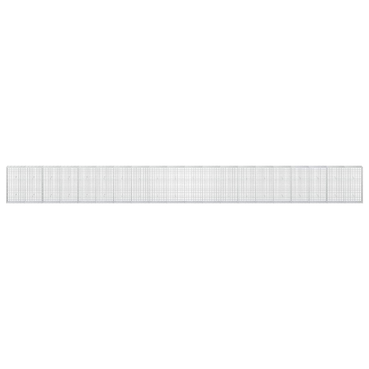 Γκαμπιόν με σύρμα 3,5 mm και πλέγμα 5x10 cm 1000x30x100 εκ - Pakobazaar