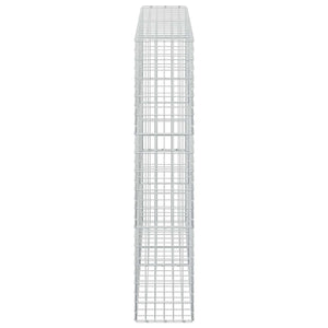Γκαμπιόν με σύρμα 3,5 mm και πλέγμα 5x10 cm 200x30x150 εκ - Pakobazaar