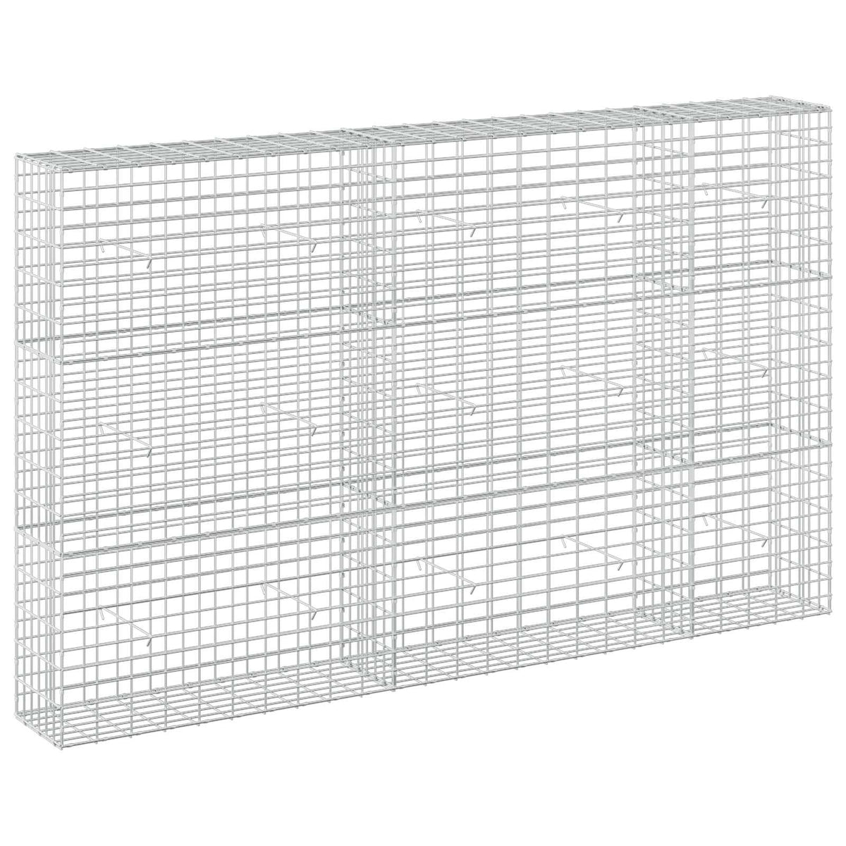 Γκαμπιόν με σύρμα 3,5 mm και πλέγμα 5x10 cm 250x30x150 εκ - Pakobazaar