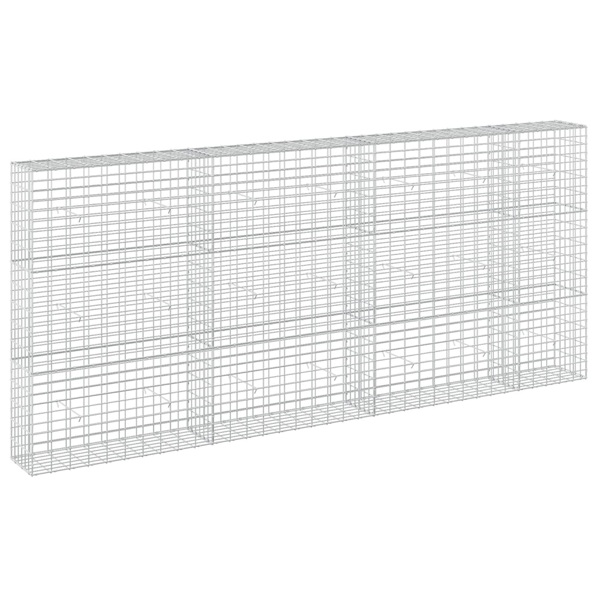 Γκαμπιόν με σύρμα 3,5 mm και πλέγμα 5x10 cm 350x30x150 εκ. - Pakobazaar