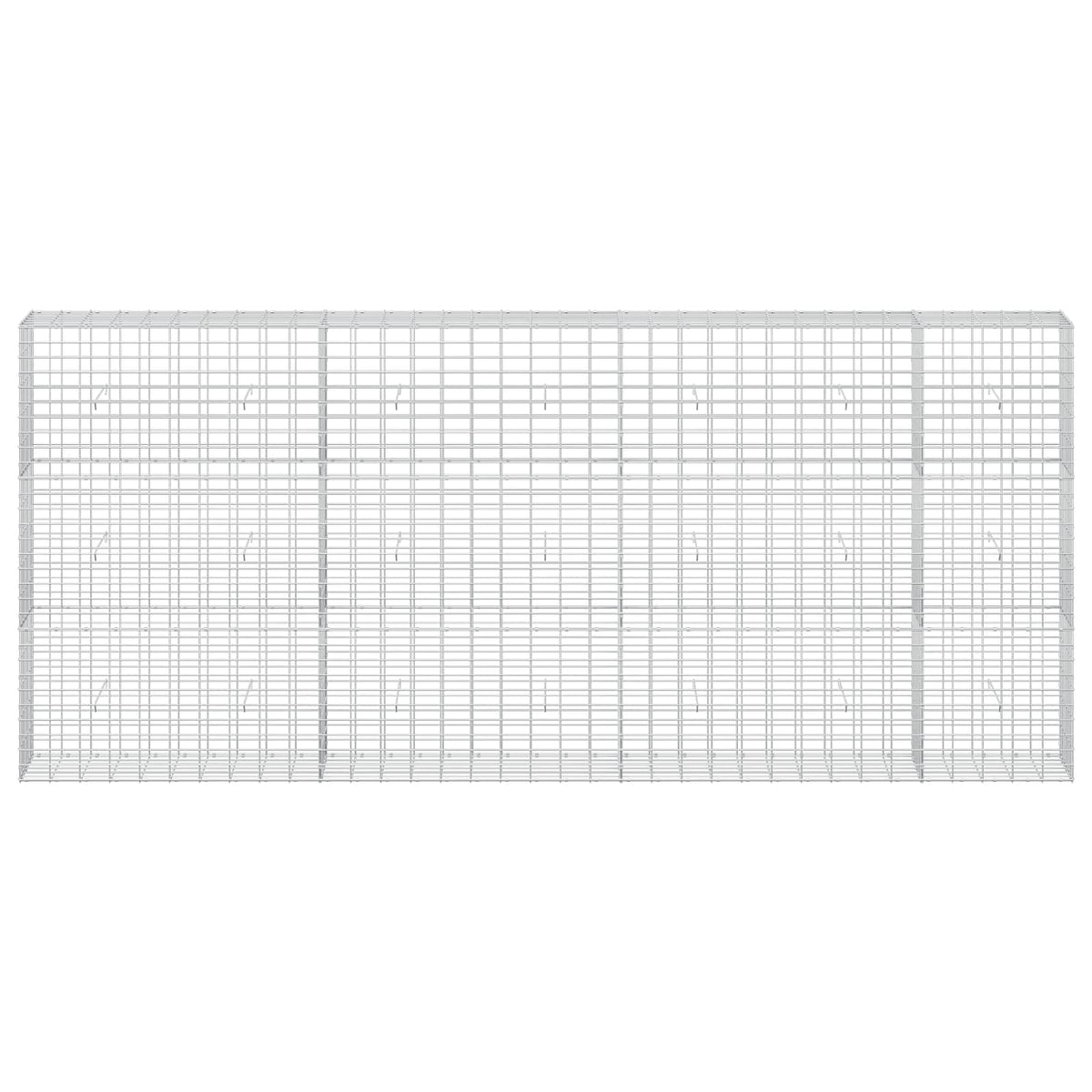 Γκαμπιόν με σύρμα 3,5 mm και πλέγμα 5x10 cm 350x30x150 εκ. - Pakobazaar