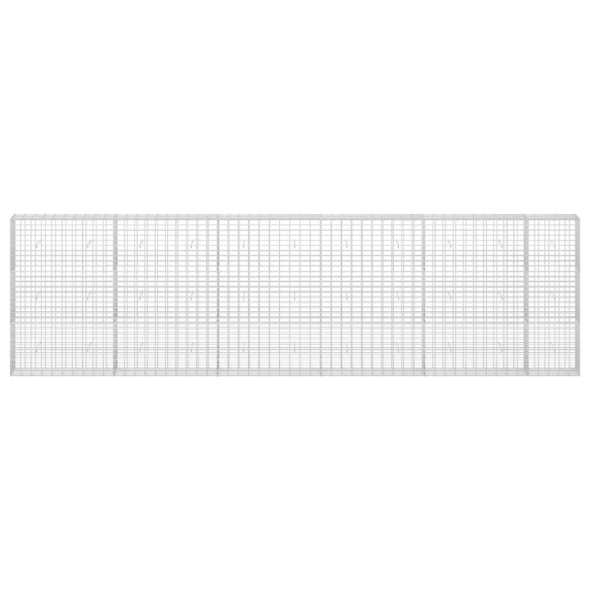 Γκαμπιόν με σύρμα 3,5 mm και πλέγμα 5x10 cm 550x30x150 εκ